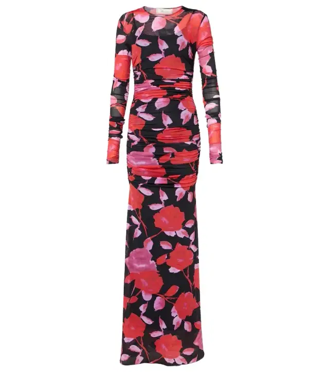 BLUMARINE Fine Jer printed maxi dress