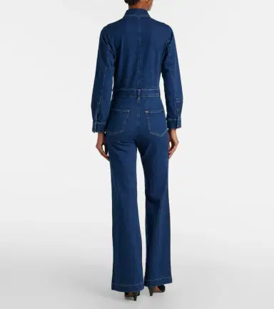 7 For All Mankind Flared denim jumpsuit | Thumbnail 4