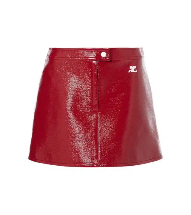 Courreges Courrèges Reedition vinyl miniskirt