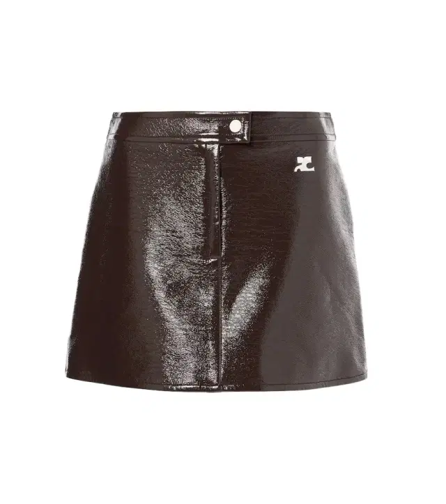 Courreges Courrèges Reedition vinyl miniskirt
