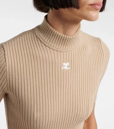 Courreges Courrèges Reedition ribbed-knit top | Thumbnail 4