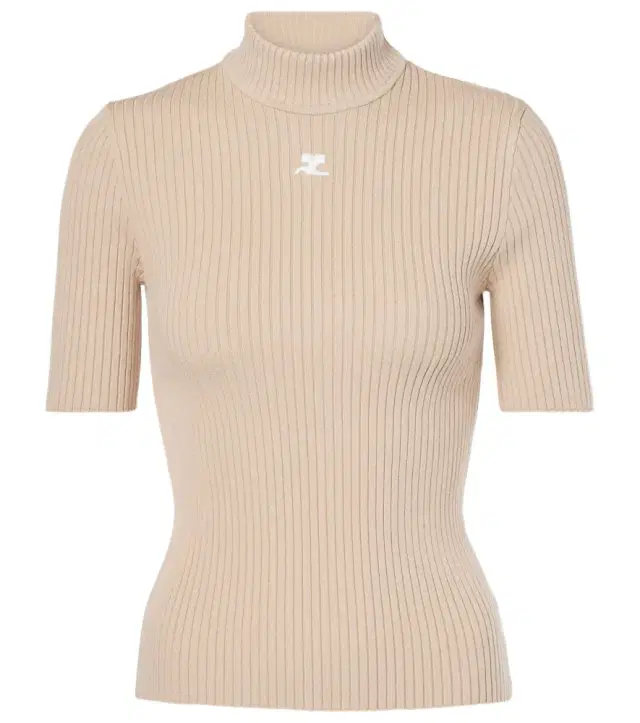 Courreges Courrèges Reedition ribbed-knit top