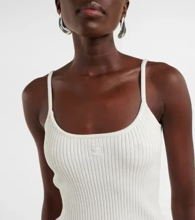 Courrèges Courrèges Reedition ribbed-knit top | Thumbnail 3 Courrèges Courrèges Reedition ribbed-knit top | Thumbnail 3