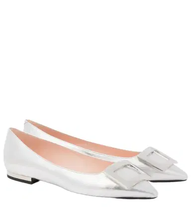 Roger Vivier Metallic leather ballet flats | Thumbnail 1 Roger Vivier Metallic leather ballet flats | Thumbnail 1