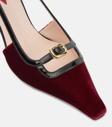 Roger Vivier Viv' Canard 55 velvet slingback pumps | Thumbnail 5 Roger Vivier Viv' Canard 55 velvet slingback pumps | Thumbnail 5
