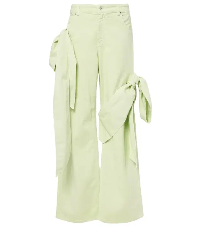 BLUMARINE Draped straight jeans