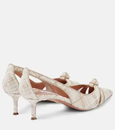 Aquazzura Premiere 50 cutout tweed pumps | Thumbnail 3 Aquazzura Premiere 50 cutout tweed pumps | Thumbnail 3