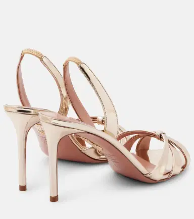 Aquazzura Tati 85 metallic leather sandals | Thumbnail 2 Aquazzura Tati 85 metallic leather sandals | Thumbnail 2