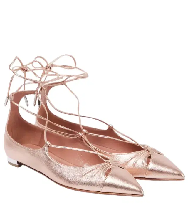 Aquazzura Gabi leather ballet flats