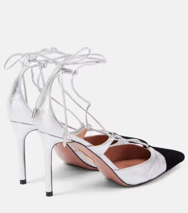 Aquazzura Gabi 85 leather slingback pumps | Thumbnail 4