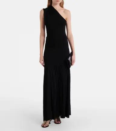 Proenza Schouler Cora one-shoulder crêpe chiffon maxi dress | Thumbnail 2