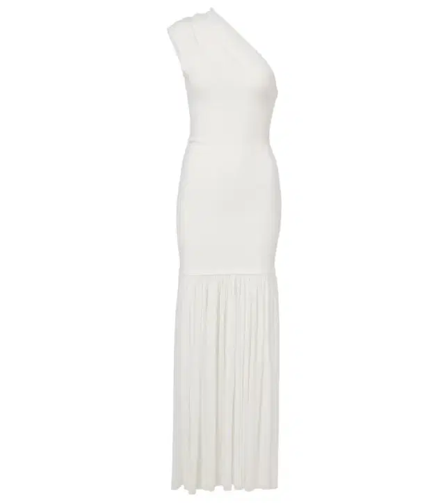 Proenza Schouler Cora one-shoulder crêpe chiffon maxi dress
