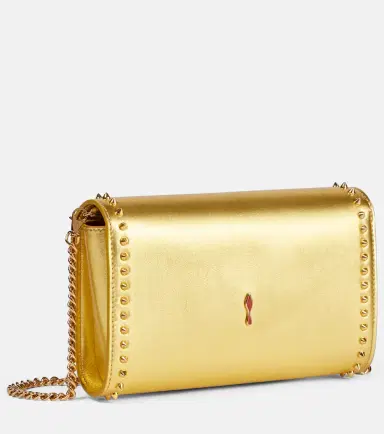 Christian Louboutin Paloma spiked metallic leather clutch | Thumbnail 3