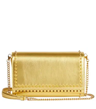 Christian Louboutin Paloma spiked metallic leather clutch | Thumbnail 1
