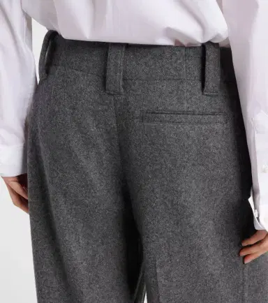 Proenza Schouler Violet mid-rise wide-leg pants | Thumbnail 4 Proenza Schouler Violet mid-rise wide-leg pants | Thumbnail 4
