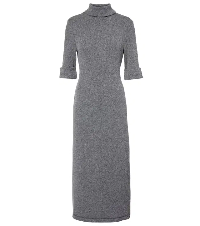 Proenza Schouler White Label Cerine ribbed-knit bouclé midi dress