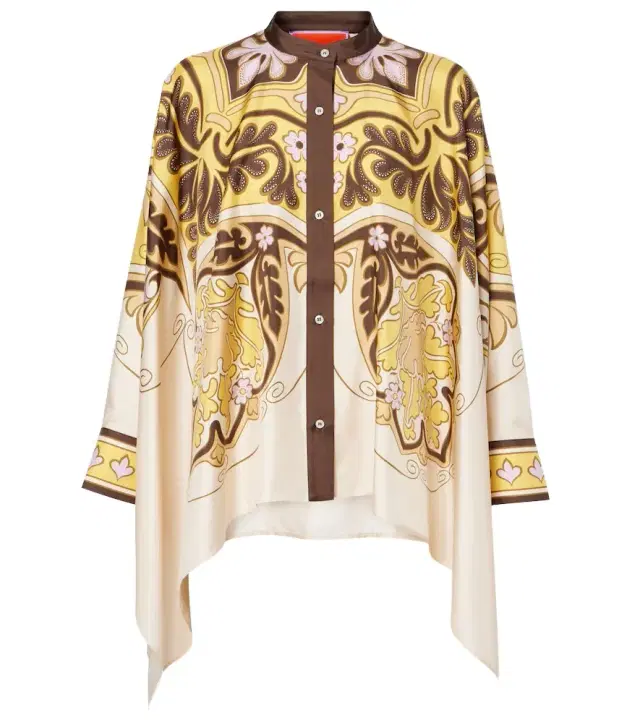 La DoubleJ Spells Placée silk shirt