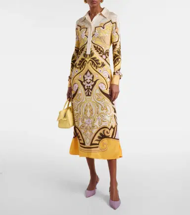 La DoubleJ Perry printed midi dress | Thumbnail 5