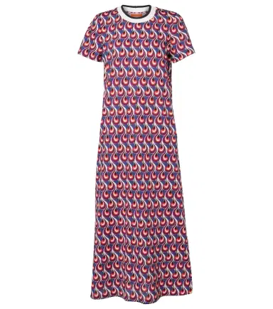 La DoubleJ Sporty Swing printed cotton jersey midi dress | Thumbnail 1