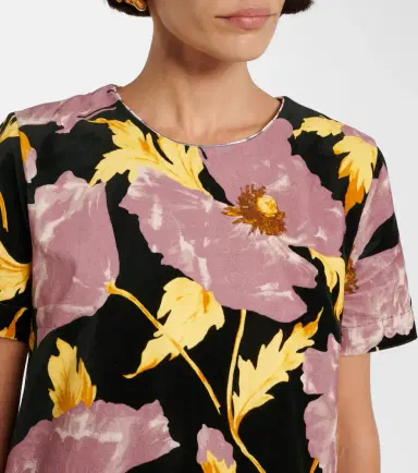 La DoubleJ Mini Swing floral cotton minidress | Thumbnail 2