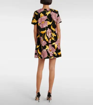 La DoubleJ Mini Swing floral cotton minidress | Thumbnail 3