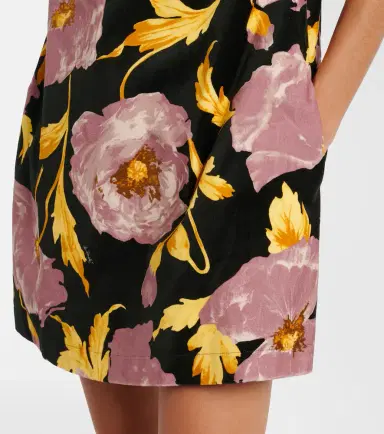 La DoubleJ Mini Swing floral cotton minidress | Thumbnail 4