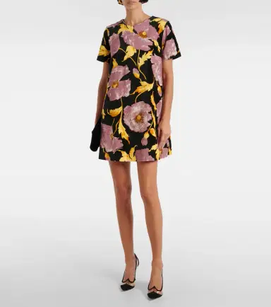 La DoubleJ Mini Swing floral cotton minidress | Thumbnail 5