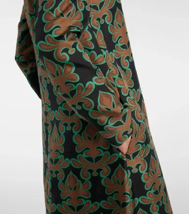 La DoubleJ Swing printed silk twill midi dress | Thumbnail 4