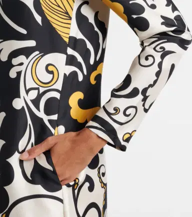 La DoubleJ Swing printed silk twill midi dress | Thumbnail 2