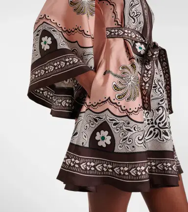 La DoubleJ Magnifico printed silk twill minidress | Thumbnail 5