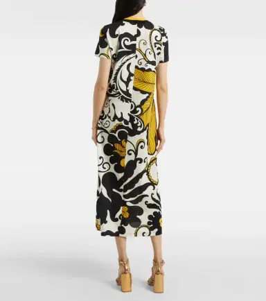 La DoubleJ Meditation floral cotton midi dress | Thumbnail 3