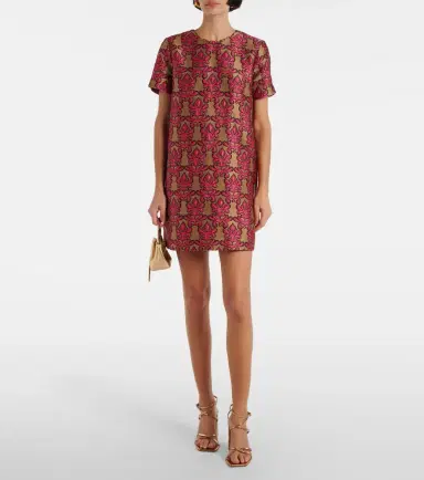 La DoubleJ Mini Swing jacquard minidress | Thumbnail 2