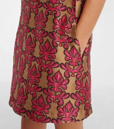La DoubleJ Mini Swing jacquard minidress | Thumbnail 4