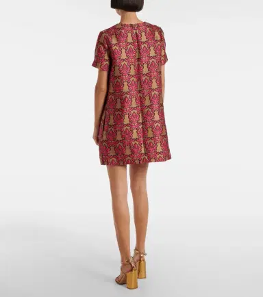 La DoubleJ Mini Swing jacquard minidress | Thumbnail 5