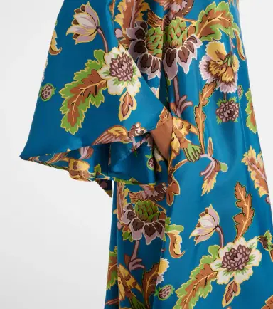 La DoubleJ Magnifico printed silk midi dress | Thumbnail 2