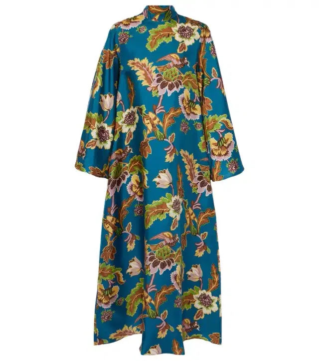 La DoubleJ Magnifico printed silk midi dress
