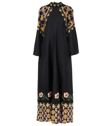 La DoubleJ Magnifico printed silk twill maxi dress | Thumbnail 1