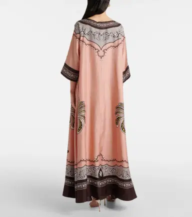La DoubleJ Muumuu printed silk twill maxi dress | Thumbnail 4