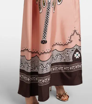 La DoubleJ Muumuu printed silk twill maxi dress | Thumbnail 6