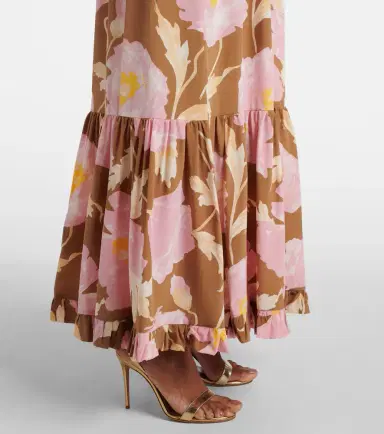 La DoubleJ Visconti silk crêpe de chine maxi dress | Thumbnail 2