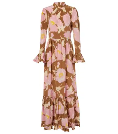 La DoubleJ Visconti silk crêpe de chine maxi dress | Thumbnail 1