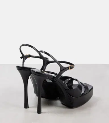 Saint Laurent Debbie 85 leather platform sandals | Thumbnail 3 Saint Laurent Debbie 85 leather platform sandals | Thumbnail 3