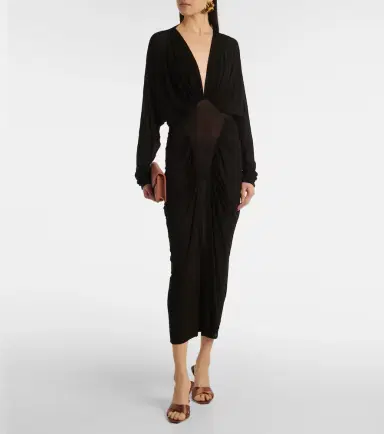 Saint Laurent Opyum 85 satin mules | Thumbnail 5