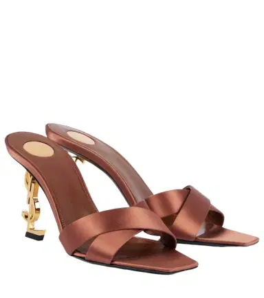 Saint Laurent Opyum 85 satin mules | Thumbnail 1