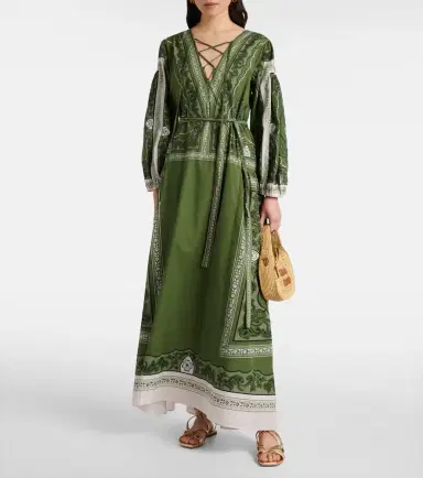 La DoubleJ Viviana printed cotton muslin maxi dress | Thumbnail 2