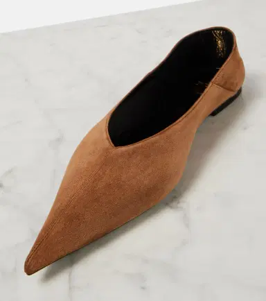 Saint Laurent Nour suede ballet flats | Thumbnail 2 Saint Laurent Nour suede ballet flats | Thumbnail 2