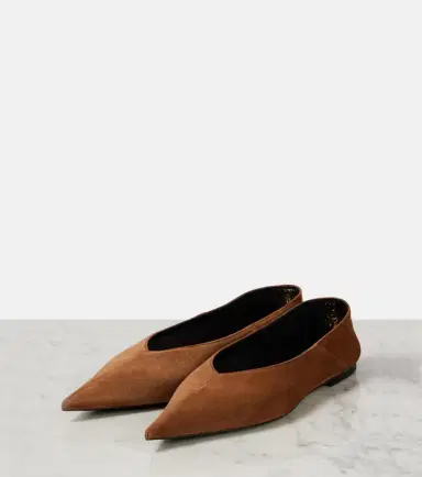 Saint Laurent Nour suede ballet flats | Thumbnail 4 Saint Laurent Nour suede ballet flats | Thumbnail 4