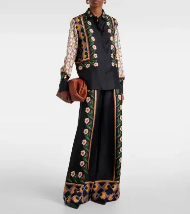 La DoubleJ Dazed Placée silk twill palazzo pants | Thumbnail 4