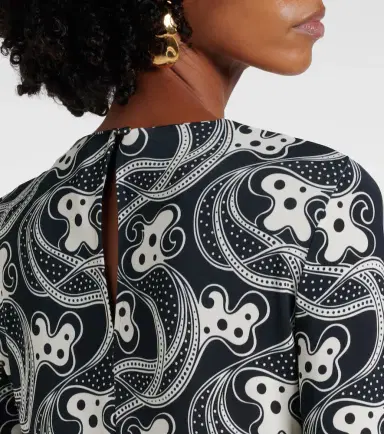 La DoubleJ Swing printed jersey maxi dress | Thumbnail 5