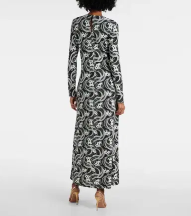 La DoubleJ Swing printed jersey maxi dress | Thumbnail 7